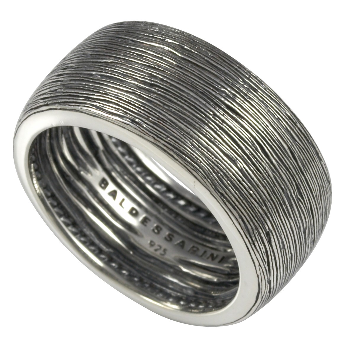 Herren-Ring/Siegel-Ring mit geschwärztem Muster von Baldessarini  Y1072R/90/00